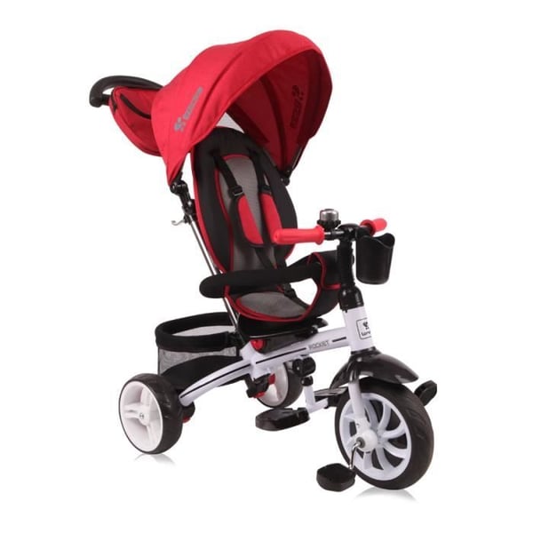 Utvecklingsbar trehjuling för baby/barn ROCKET Röd Utvecklingsbar trehjuling för baby/barn ROCKET Röd
