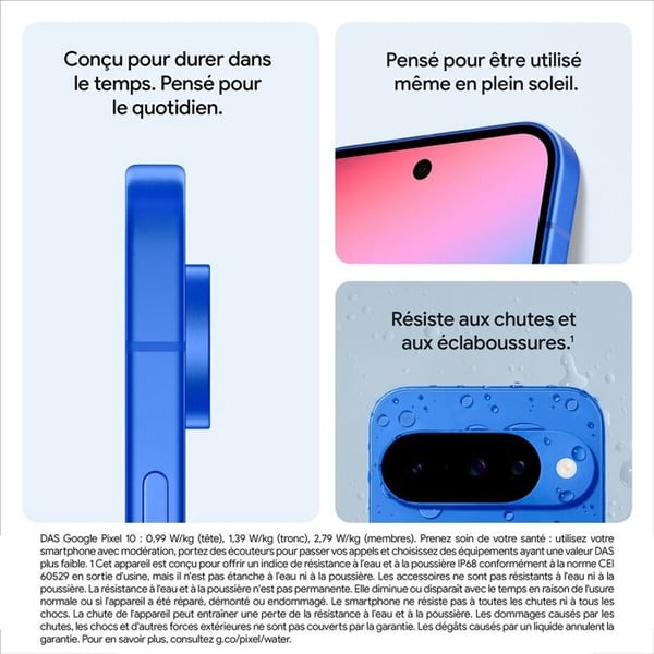 Smartphone Google Pixel 10 128 GB Svart Vulkan