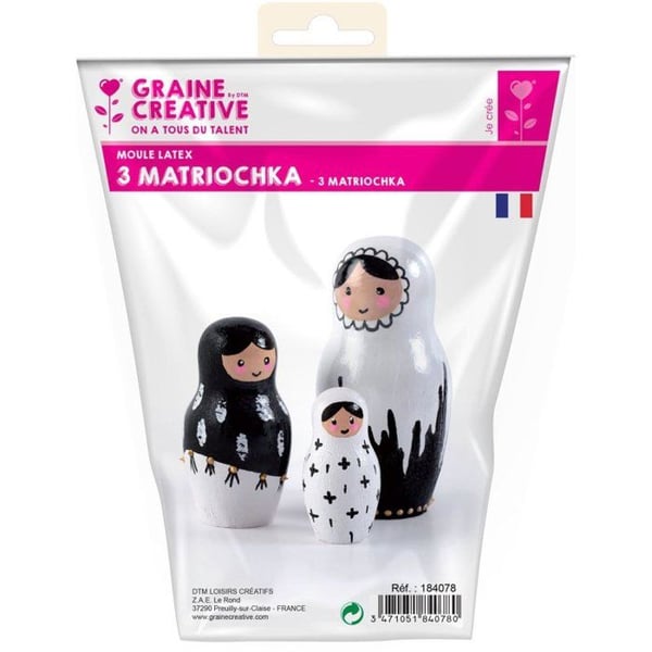 Graine Créative - Latexform för Gips Matriochka