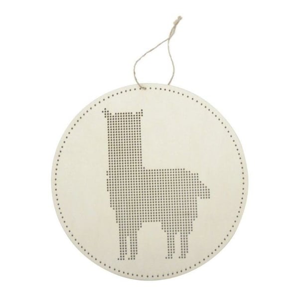Graine Créative - Broderiupphängning Lama i trä 22cm