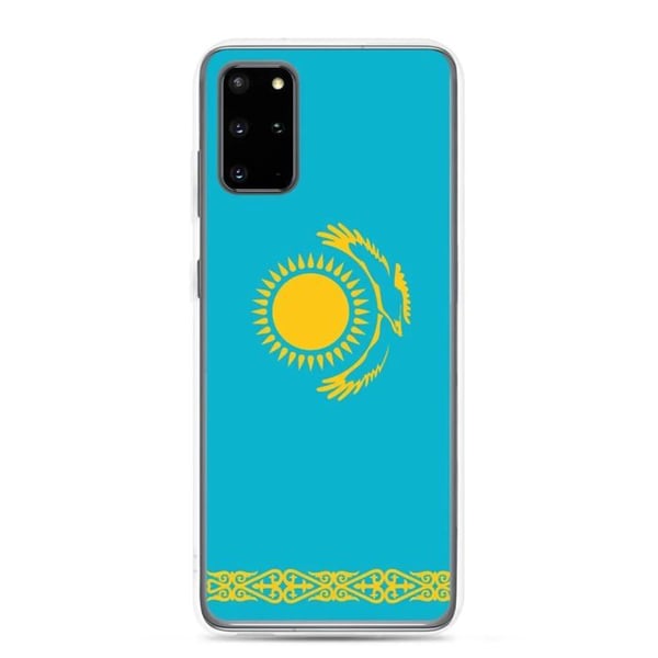 Mobilskal – Kazakstans flagga – Kompatibel med Samsung Galaxy S21 – Mjuk fodral – Hållbar och Stötsäker – Pixelforma