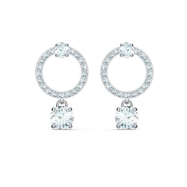 Örhängen - Swarovski - Attract - Metall - Grå - Kristall