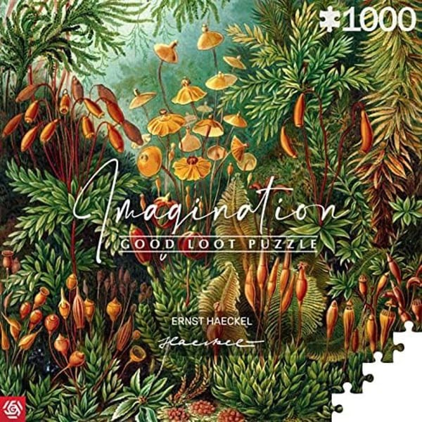 Puslespil - GODT BYG - Muscinae - 1000 brikker - Illustration af Ernst Haeckel - Grøn