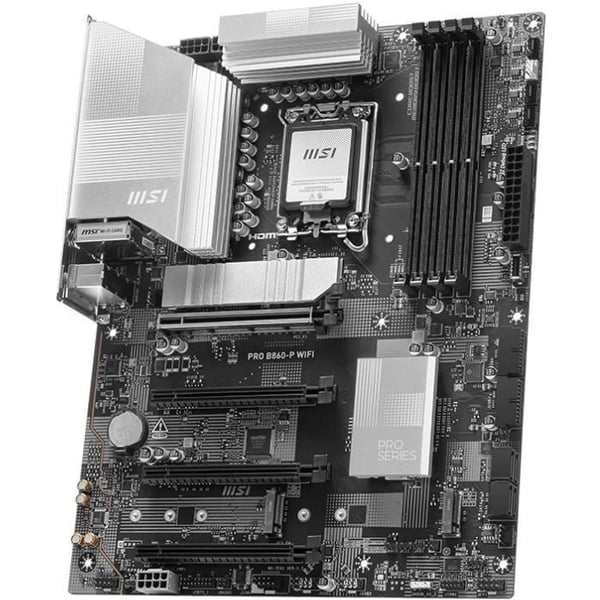 Moderkort - MSI - PRO B860-P WIFI - LGA 1851 - DDR5-SDRAM - Wi-Fi 7 - ATX