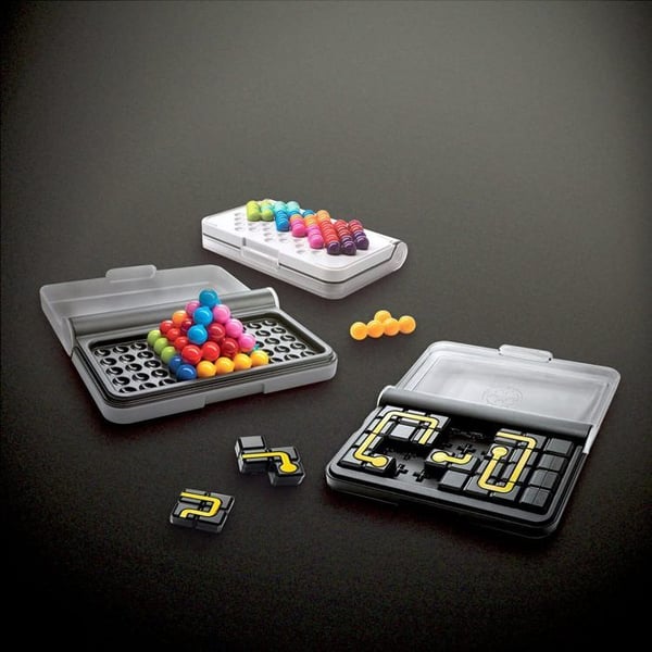 IQ Puzzler Pro + IQ Circuit - Logikspel - Barnpussel - Pedagogiska spel 8 år - Brädspel för barn - 240 utmaningar