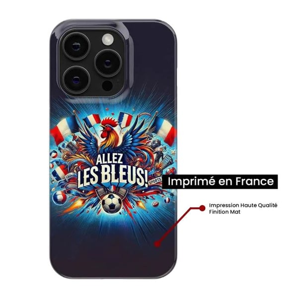 1001Coques - Silikonfodral kompatibelt med Apple iPhone 11 - Motiv allez les bleus - Originaldesign tryckt i Frankrike
