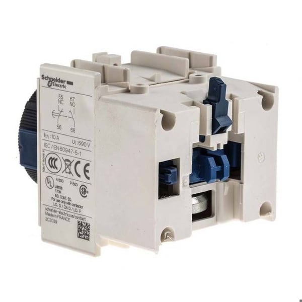 ajastettu apukontaktiblokki - tesys d ja f - 1no + 1nf - työ - schneider electric lads2