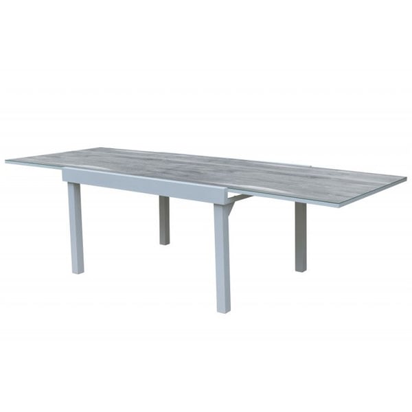 Trädgårdsbord ModuloWood T 6/10 Deco Glas Trä Vit Wilsa Garden