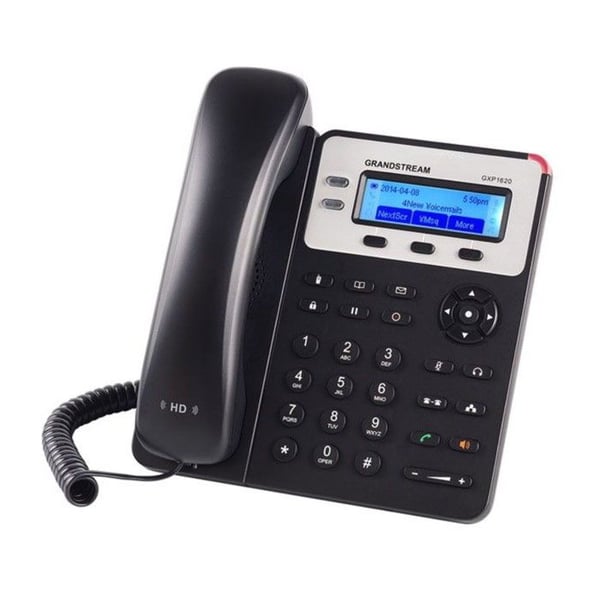 VoIP-telefon - GRANDSTREAM - GXP1620 - HD-lyd - Baggrundsbelyst LCD-skærm - 500 kontakter