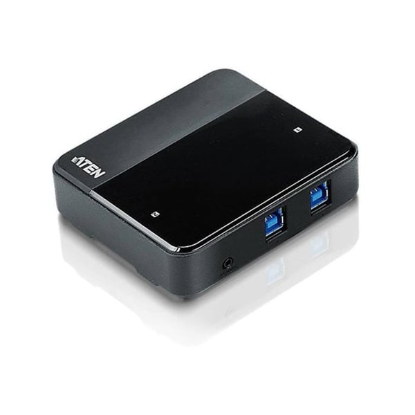 ATEN USB Sharing Switch - US234 iDate Super Hub - 2 USB 3.0-portar - Svart
