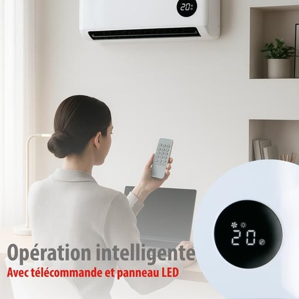 alpina väggmonterad värmare och PTC-keramisk fläkt 2000W