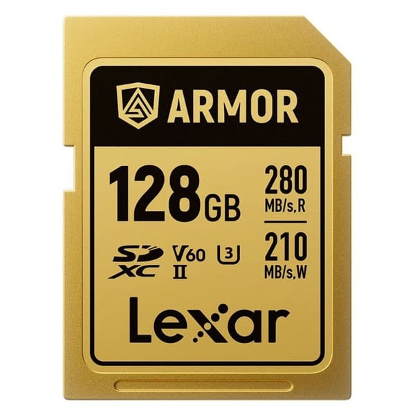 LEXAR SDXC Pro Gold Series ARMOR UHS-II 128Go IP68 R280/W210