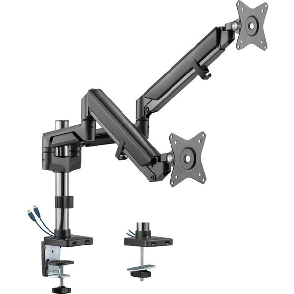 Monitorsupport - ALZAERGO - D125B - Svart - Max. belastning 18 kg - Lutning - VESA 100x100