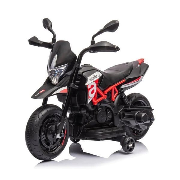 Aprilia Dorsoduro 900 Mini Elmotorcykel 6V - Röd - 1 till 3 år - Officiell Licens - Litiumbatteri - LED