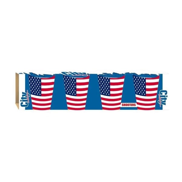 4 USA Shot Glasögon - American Flag Shooter