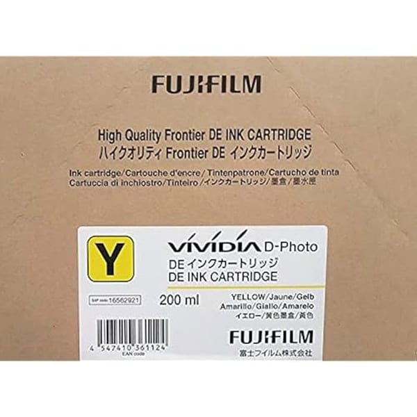 Bläckpatron - Fujifilm - DE - 200 ml - Gul - Kompatibel med Fujifilm DE-skrivare