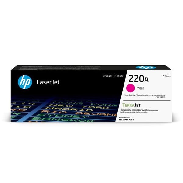 Tonerpatron - HP - 220A - Magenta - 1800 sidor - LaserJet Pro 4202/4302