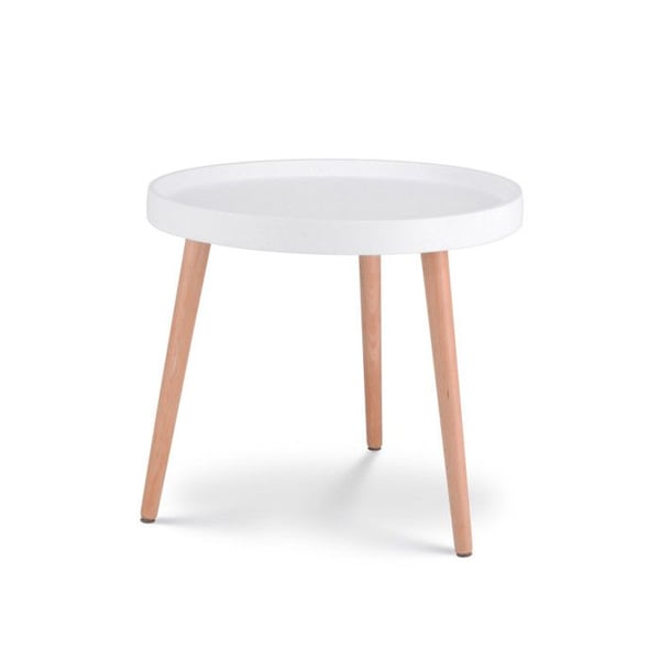 Vit bords JOANA rund i trä Ø50 cm