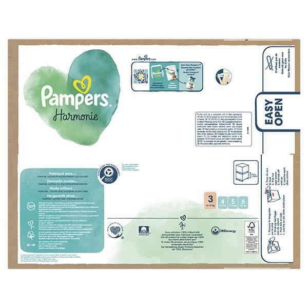Pampers Harmonie Maxi Pack T3 (6-10 Kg) Med Återvinningsbart Pappersförpackning