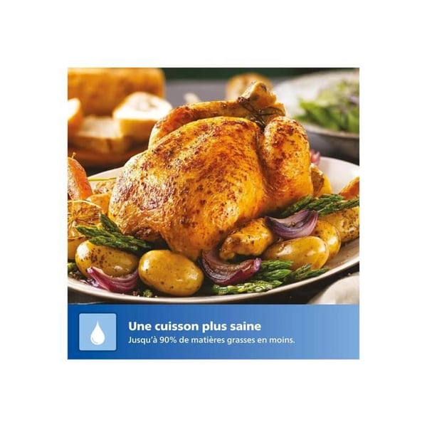 Philips Serie 3000 Luftfritös med dubbel korg vit (NA353/10)