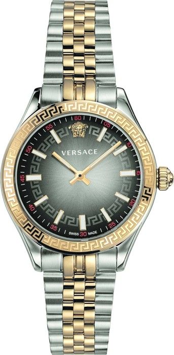 Klocka - VERSACE - VEHU00520 - Flerfärgad rostfritt stål - Grå urtavla 36 mm - Kvarts 5 ATM