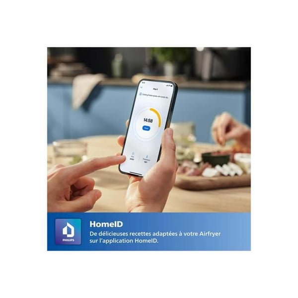 Philips Serie 3000 Luftfritös med dubbel korg vit (NA353/10)