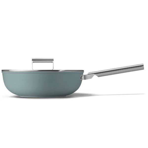 Smeg Wokpanna 30cm matt smaragdgrön - WOF3002EGM