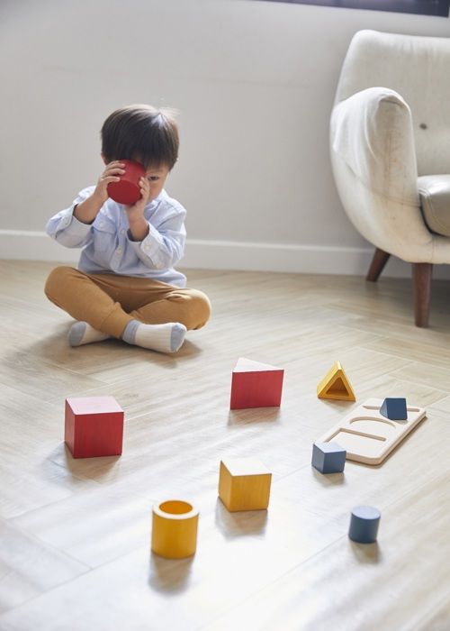 Plan Toys - 3-format passande pussel - BYXA