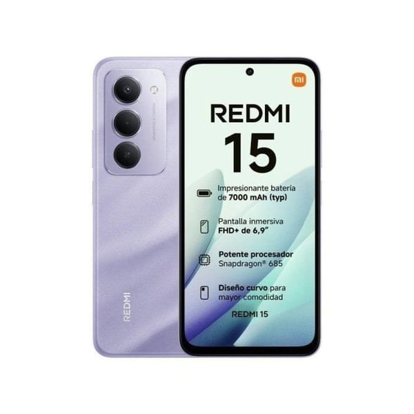 Xiaomi REDMI 15 4G 6GB 128GB 6.9" Sandlila
