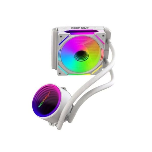 Kylare Vätska Keep Out XWC-120W ARGB 12cm 1800RPM TDP 150W Vit