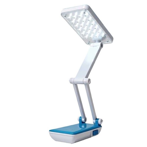 Skrivbordslampa 24 LED SMD 3 Justerbara Intensiteter Fällbar Vit