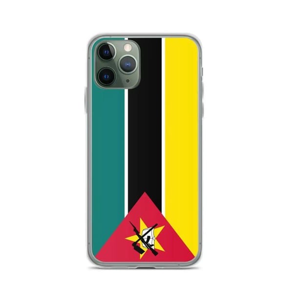 Mobilskal - PIXELFORMA - Mozambiques flagga - Kompatibel med iPhone 11 Pro - Flexibel - Slittålig
