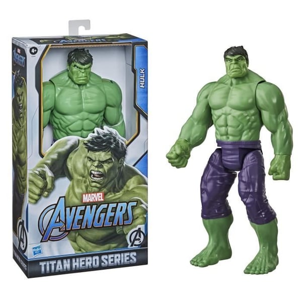 Hulk Blast Gear Deluxe 30 cm actionfigur - MARVEL AVENGERS - Titan Hero Series för barn från 4 år och uppåt