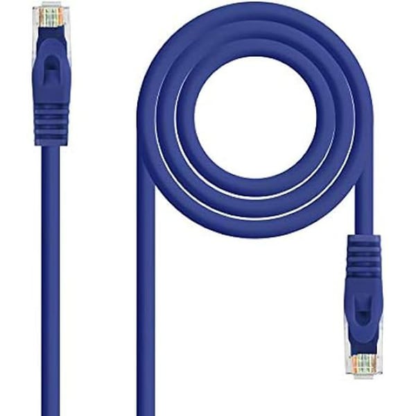 Nätverkskabel - NANO KABEL - NANOCABLE 10.20.1800-L30-BL - RJ45 - CAT.6A - 30 cm - Blå Nätverkskabel - NANO KABEL - NANOCABLE 10.20.1800-L30-BL - RJ45 - CAT.6A - 30 cm - Blå