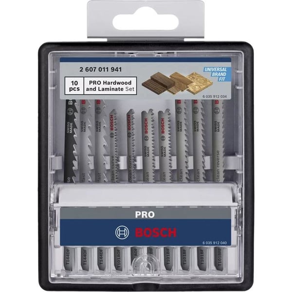 Coffert med 10 Pro Clean trä sticksågsblad - BOSCH - 2607011941
