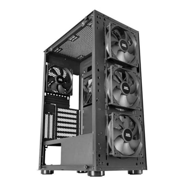 E-ATX-chassi - Mars Gaming - MC-PRO2 - CPU-kylsystem - 5 Ultra-tysta fläktar - Svart