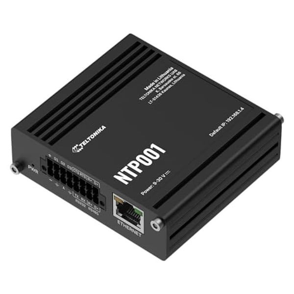 Teltonika NTP-server NTP001 stratum-1, RJ45-, RS232-, RS485- och I/O-gränssnitt, GNSS