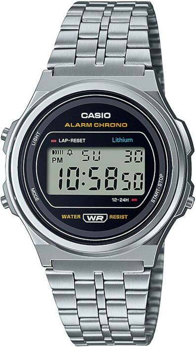 Vintage multifunktion klocka - CASIO - LED-belysning - Tidtagning - Daglig alarm - Automatisk kalender