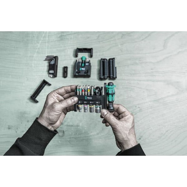 Verktygssats - Wera - Tool-Check Modular 1 - 21 delar - Ratt 1/4" - Flerfärgad
