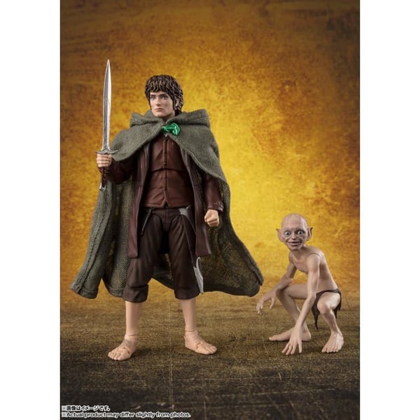 Actionfigur - TAMASHII NATIONS - Frodo Baggins & Gollum - PVC, ABS, Tyg - 120 mm