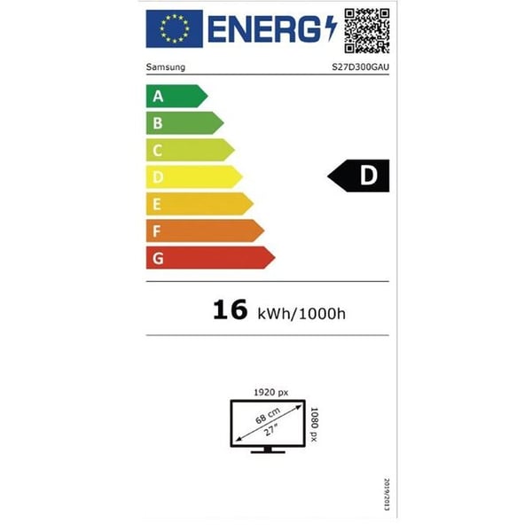 Samsung Skærm LS27D304GAUXEN S27D304GAU Sort