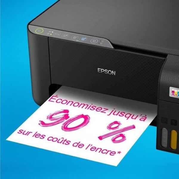 A4 multifunktionsprinter - EPSON - Ecotank ET-2860 - Wi-Fi - Udstyret med blækbeholdere