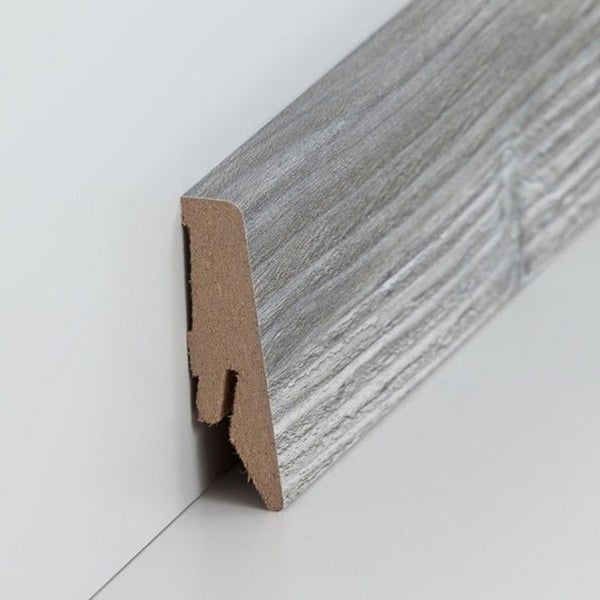 PROVISTON Sockel nr 222 MDF 18 x 58 x 2500 mm ek för att limma, klämma, skruva & spika Belagd MDF-kärna 25 meter | 10 stycken
