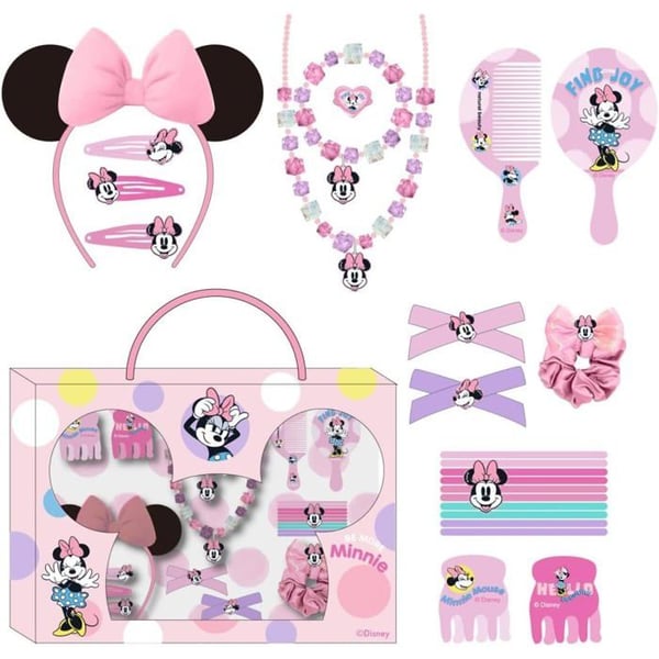 Skönhetsset - Minnie Mouse - Disney – Hår- och smyckeset