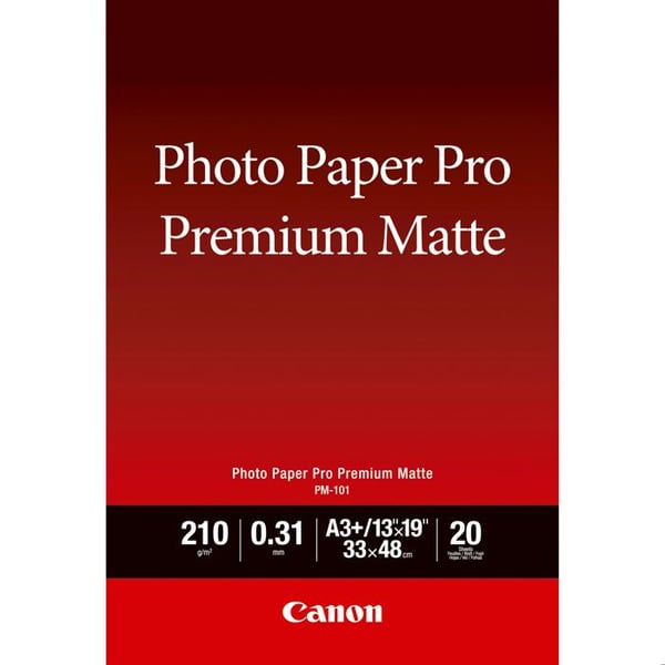 Premiummatt fotopapper PM-101 - CANON - A3+ - 20 ark