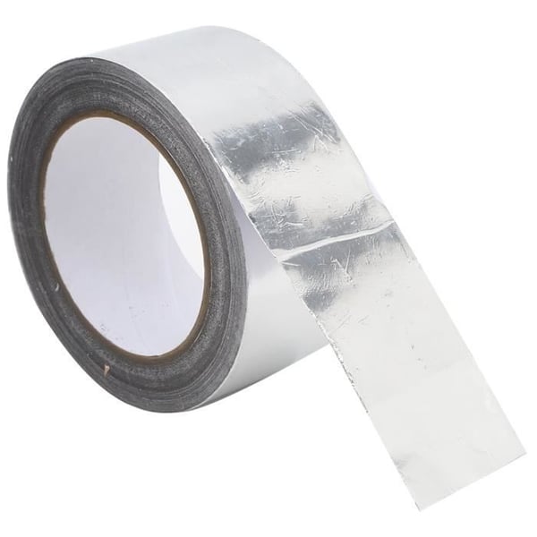 EJ.LIFE självhäftande tejp av aluminiumfolie - 50 mm x 30 m - Vit - Multifunktionell