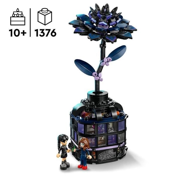 LEGO Onsdag 76784 Den Svarta Dalen - Byggset från 9 år - Konstgjord Blomma