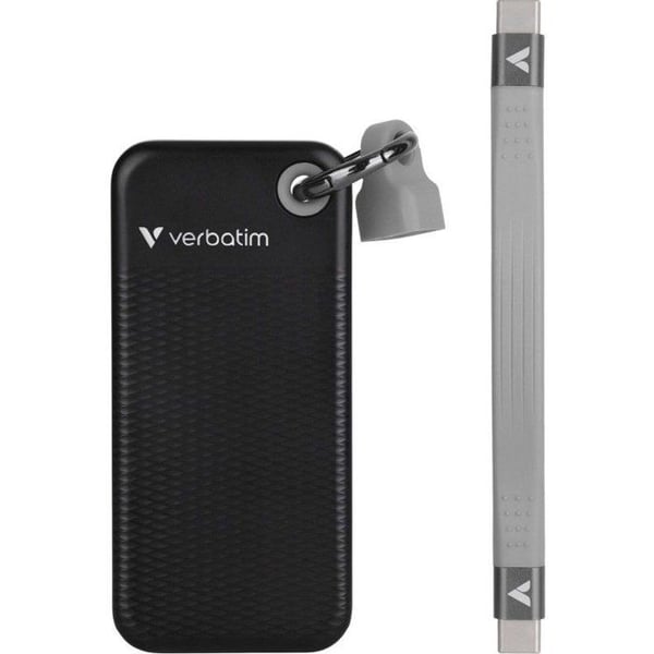 Extern SSD - VERBATIM - Pocket - 1 To - Svart / Grå