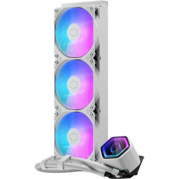 COOLER MASTER - MasterLiquid 360 Core II Vit Utgåva - Vattenskylning AIO - Fläktar 120mm