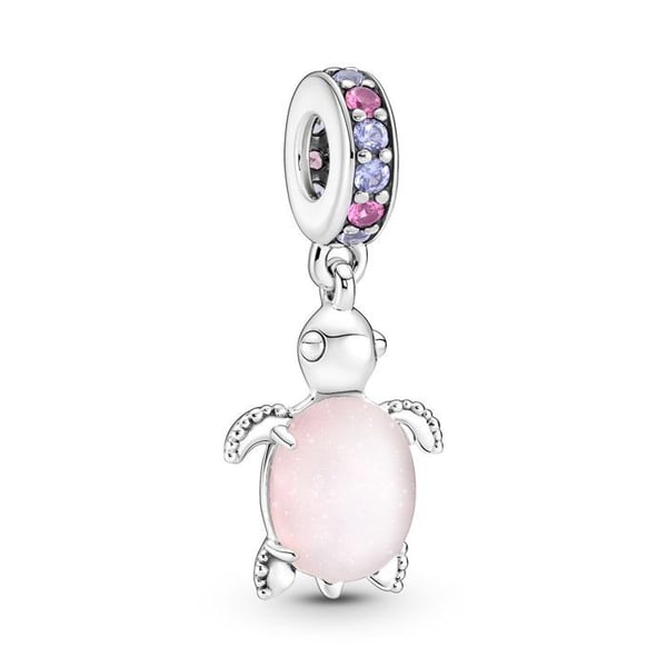 Hängependel Dam - Fin Silver - 798939C02 - Gammal Rosa - Kristall - Glas